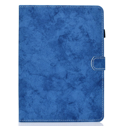 For Samsung Galaxy Tab A11 / A9 Marble Style Cloth Texture Smart Leather Tablet Case(Blue) by bashfashion
