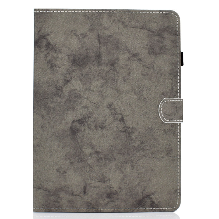 For Samsung Galaxy Tab A11+ / A9+ Marble Style Cloth Texture Smart Leather Tablet Case(Grey) by bashfashion