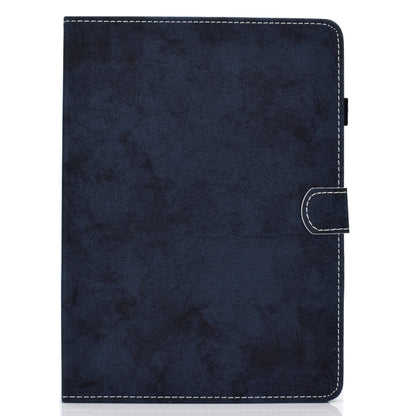 For Samsung Galaxy Tab A11+ / A9+ Marble Style Cloth Texture Smart Leather Tablet Case(Dark Blue) by bashfashion