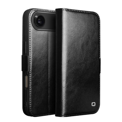 For iPhone Air QIALINO Classic 103 Buckle Genuine Leather Phone Case(Black) by QIALINO
