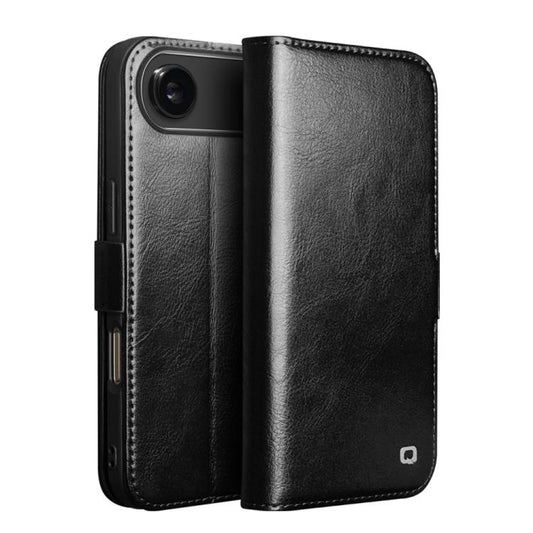 For iPhone Air QIALINO Classic 103 Buckle Genuine Leather Phone Case(Black) by QIALINO