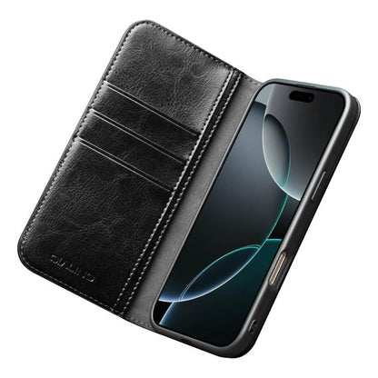 For iPhone 17 QIALINO Classic Genuine Leather Phone Case(Black) by QIALINO