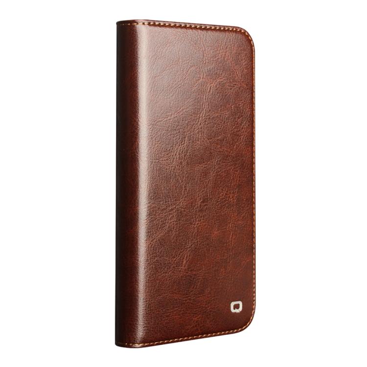 For iPhone 17 Air QIALINO Classic Genuine Leather Phone Case(Brown) by QIALINO