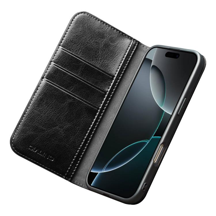 For iPhone 17 Pro QIALINO Classic Genuine Leather Phone Case(Black) by QIALINO