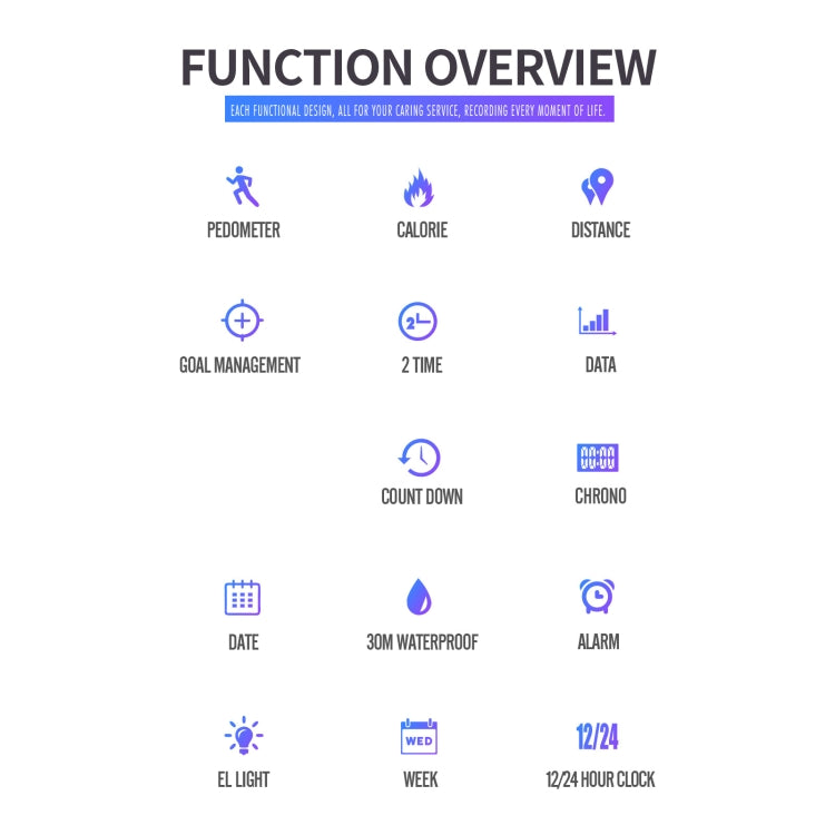 SKMEI 1888 Multifunctional Men 30M Waterproof Sports Stainless Steel Digital Wrist Watch(Silver) by SKMEI