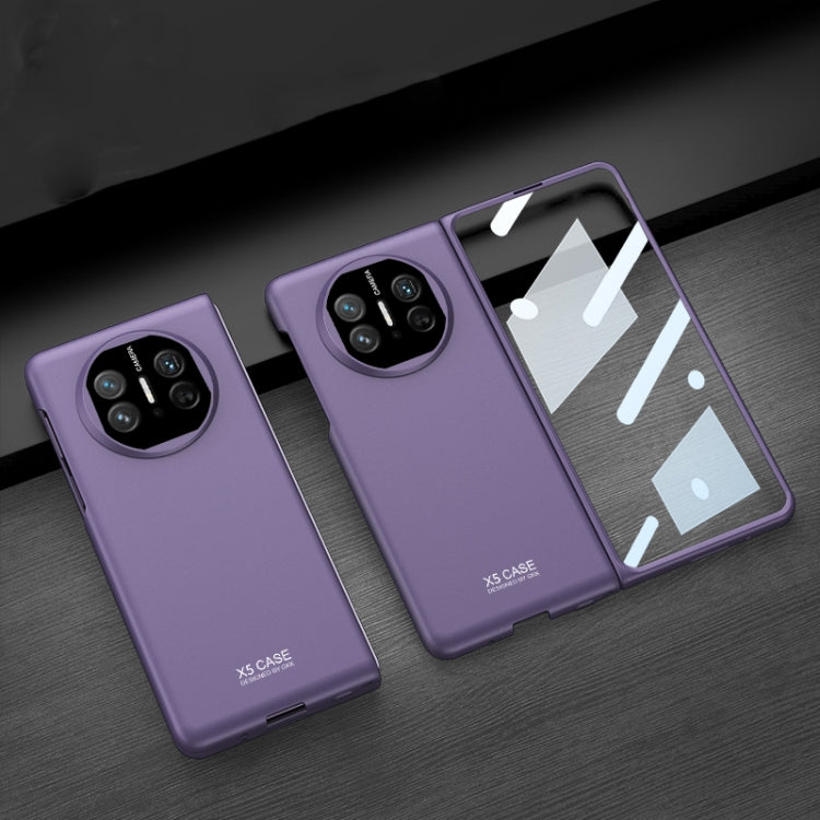 For Huawei Mate X5 GKK Integrated Ultra-thin Full Coverage Phone Flip Case(Purple) by GKK
