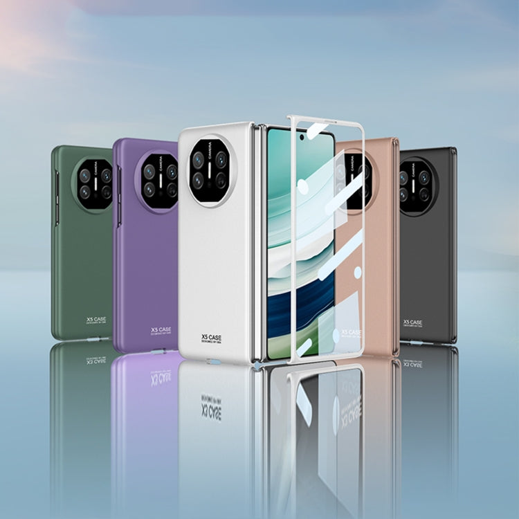 For Huawei Mate X5 GKK Integrated Ultra-thin Full Coverage Phone Flip Case(Purple) by GKK