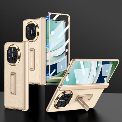 For Huawei Mate X5 GKK Magnetic Hinge Flip Leather Phone Case with Holder(Gold) by GKK