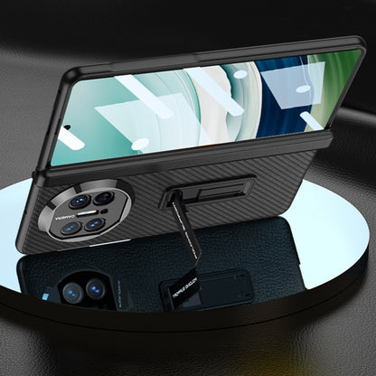 For Huawei Mate X5 GKK Magnetic Hinge Flip Leather Phone Case with Holder(Silver) by GKK