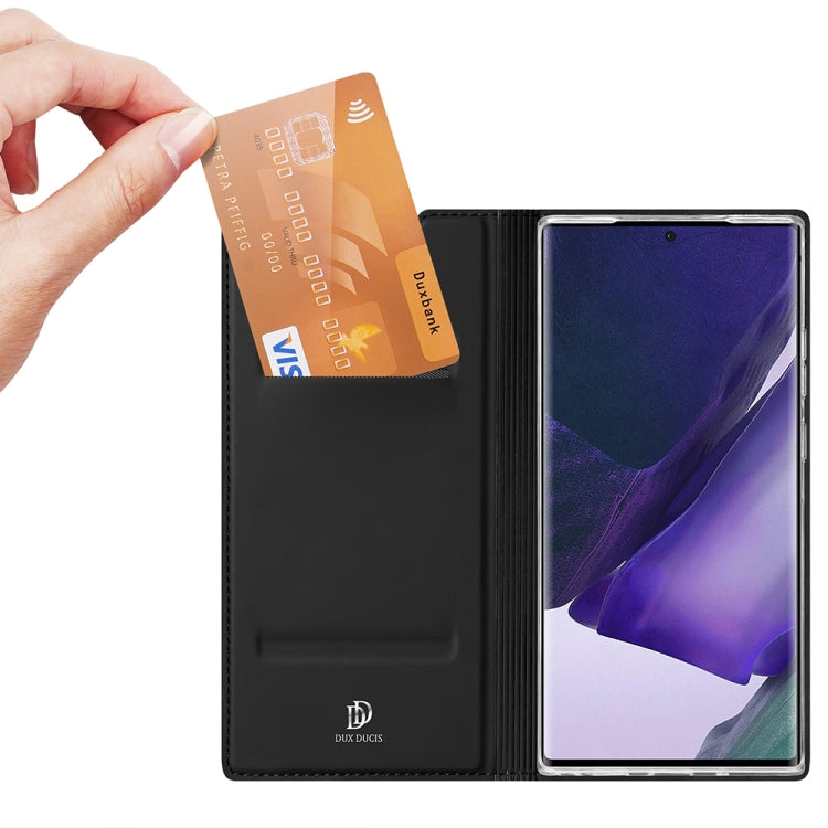 For Samsung Galaxy Note 20 Ultra DUX DUCIS Skin Pro Series Horizontal Flip PU + TPU Leather Case, with Holder & Card Slots(Black) by DUX DUCIS