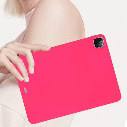 For iPad Pro 11 2022 / 2021 / 2020 Oil Spray Skin-friendly TPU Tablet Case(Rose Red) by bashfashion