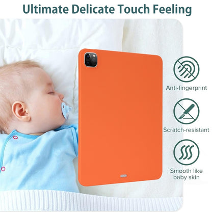 For iPad 2025 / 2022 Oil Spray Skin-friendly TPU Tablet Case(Orange) by bashfashion