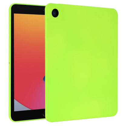 For iPad 10.2 2021 / 2020 / 2019 Oil Spray Skin-friendly TPU Tablet Case(Fluorescent Green) by bashfashion