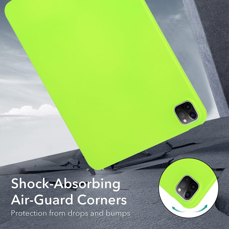 For iPad 10.2 2021 / 2020 / 2019 Oil Spray Skin-friendly TPU Tablet Case(Fluorescent Green) by bashfashion