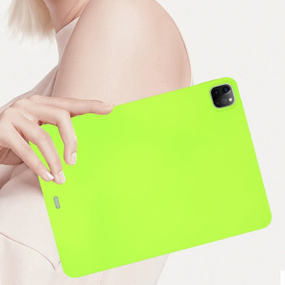 For iPad 10.2 2021 / 2020 / 2019 Oil Spray Skin-friendly TPU Tablet Case(Fluorescent Green) by bashfashion