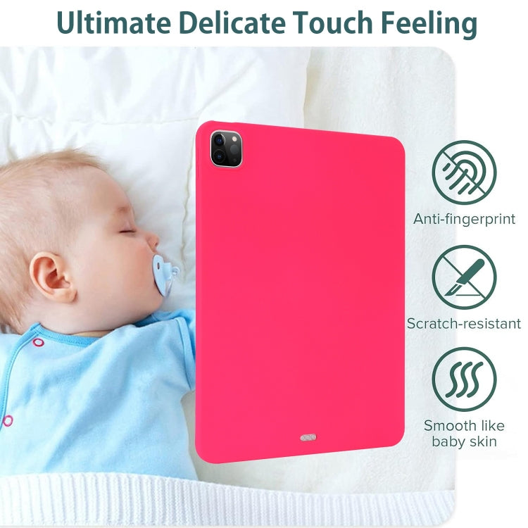 For iPad Air / Air 2 / 9.7 2017 / 2018 Oil Spray Skin-friendly TPU Tablet Case(Rose Red) by bashfashion