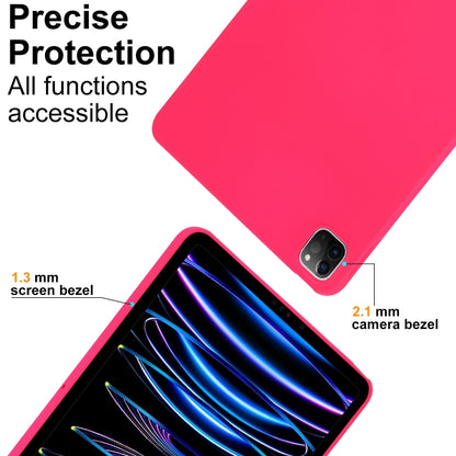 For iPad Air / Air 2 / 9.7 2017 / 2018 Oil Spray Skin-friendly TPU Tablet Case(Rose Red) by bashfashion