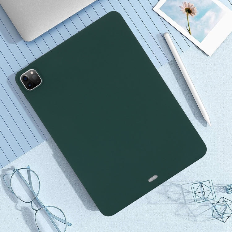 For iPad mini 5 / 4 / 3 / 2 Oil Spray Skin-friendly TPU Tablet Case(Deep Green) by bashfashion