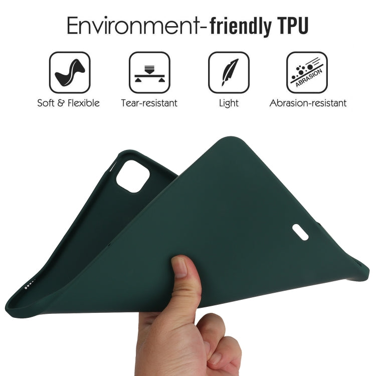 For iPad mini 5 / 4 / 3 / 2 Oil Spray Skin-friendly TPU Tablet Case(Deep Green) by bashfashion