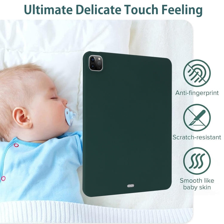 For iPad mini 5 / 4 / 3 / 2 Oil Spray Skin-friendly TPU Tablet Case(Deep Green) by bashfashion