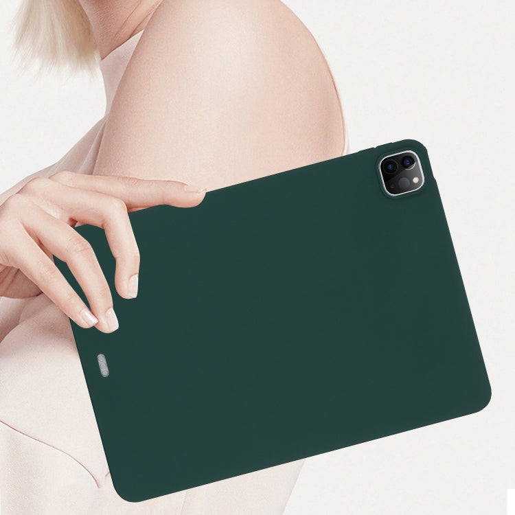 For iPad mini 5 / 4 / 3 / 2 Oil Spray Skin-friendly TPU Tablet Case(Deep Green) by bashfashion