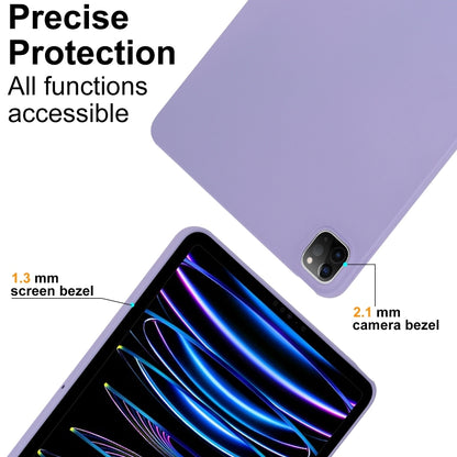 For iPad Air 10.9 2022 / Pro 11 2018 Oil Spray Skin-friendly TPU Tablet Case(Purple) by bashfashion