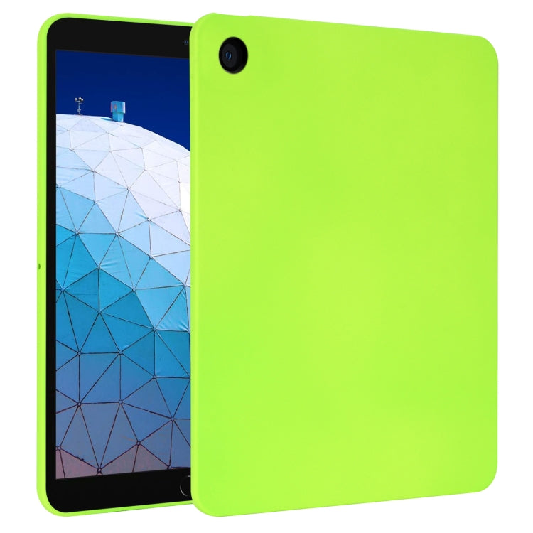 For iPad Air 3 10.5 2019 Oil Spray Skin-friendly TPU Tablet Case(Fluorescent Green) by bashfashion
