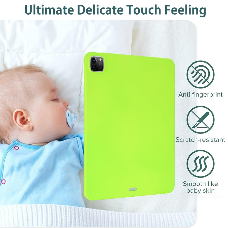 For iPad Air 3 10.5 2019 Oil Spray Skin-friendly TPU Tablet Case(Fluorescent Green) by bashfashion