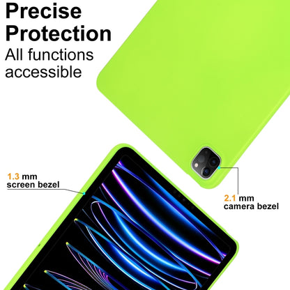 For iPad Air 3 10.5 2019 Oil Spray Skin-friendly TPU Tablet Case(Fluorescent Green) by bashfashion