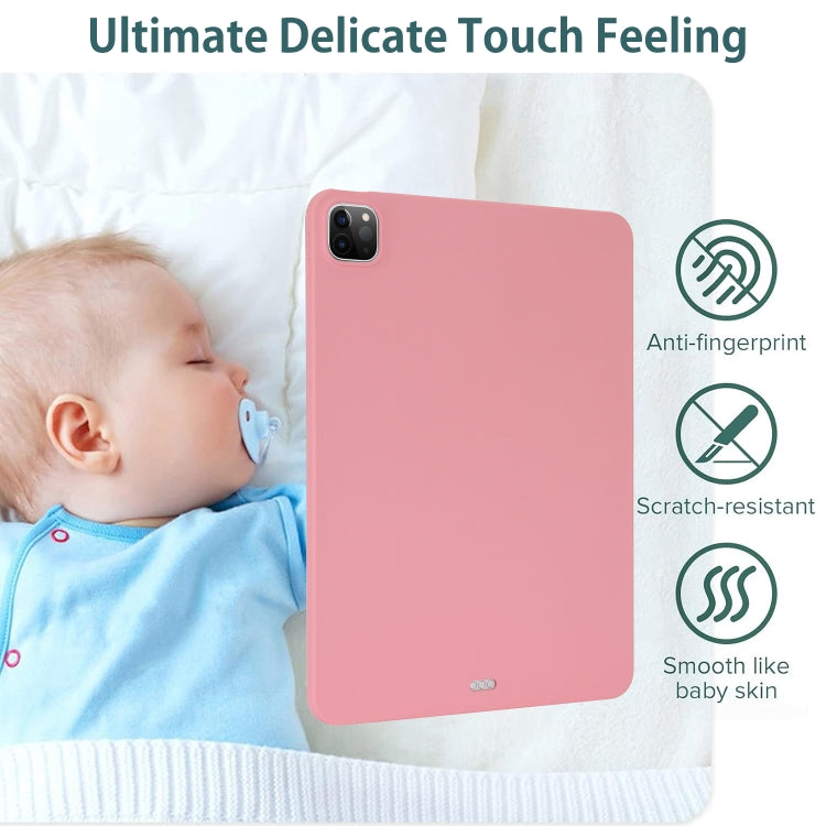 For iPad Air 13 2024 / Air 13 2025 Oil Spray Skin-friendly TPU Tablet Case(Pink) by bashfashion