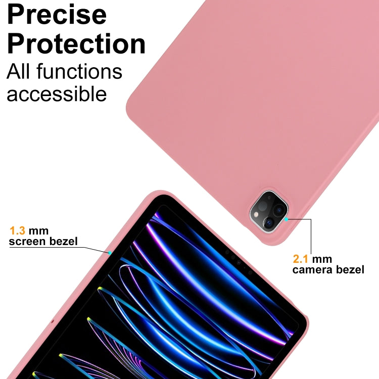 For iPad Air 13 2024 / Air 13 2025 Oil Spray Skin-friendly TPU Tablet Case(Pink) by bashfashion