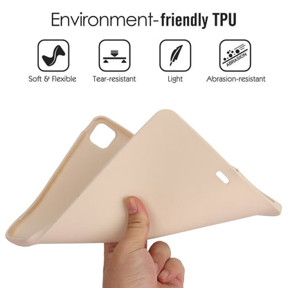 For iPad Pro 12.9 2018/2020/2021/2022 Oil Spray Skin-friendly TPU Tablet Case(Milk White) by bashfashion