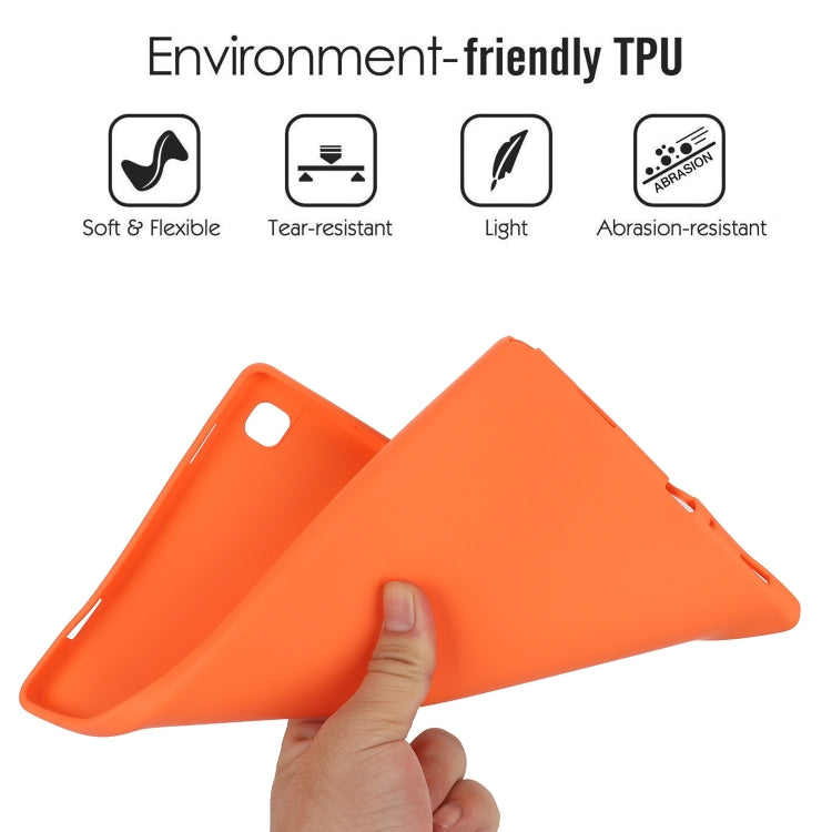 For Samsung Galaxy Tab A 8.0 2019 / T290 Oil Spray Skin-friendly TPU Tablet Case(Orange) by bashfashion