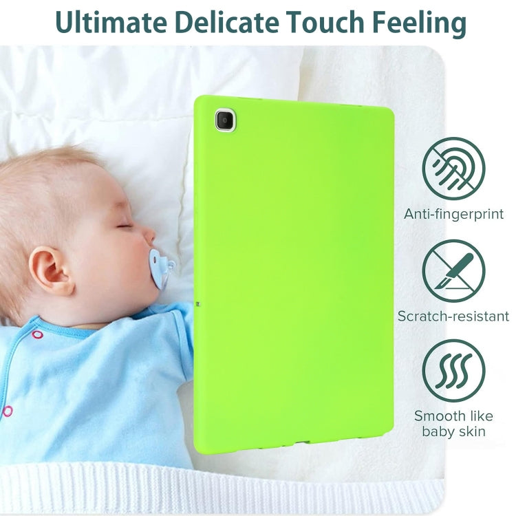 For Samsung Galaxy Tab A 8.0 2019 / T290 Oil Spray Skin-friendly TPU Tablet Case(Fluorescent Green) by bashfashion