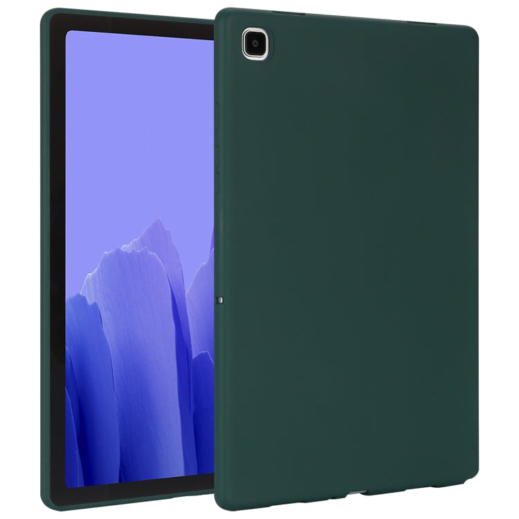 For Samsung Galaxy Tab A7 2020 / T500 Oil Spray Skin-friendly TPU Tablet Case(Deep Green) by bashfashion