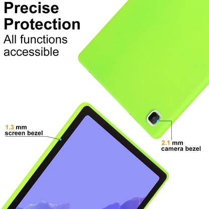 For Samsung Galaxy Tab A7 2020 / T500 Oil Spray Skin-friendly TPU Tablet Case(Fluorescent Green) by bashfashion