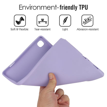 For Samsung Galaxy Tab A7 2020 / T500 Oil Spray Skin-friendly TPU Tablet Case(Purple) by bashfashion