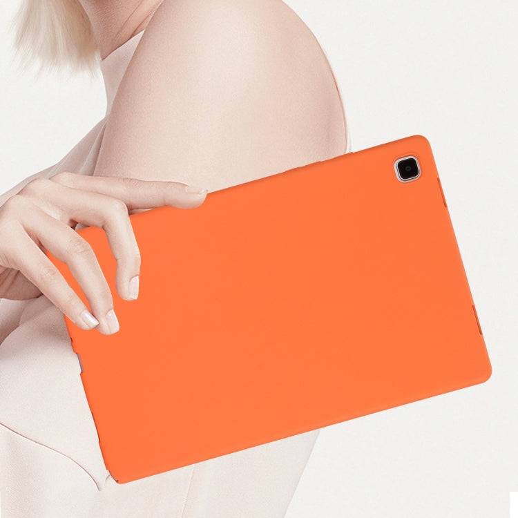 For Samsung Galaxy Tab A7 Lite / T220 Oil Spray Skin-friendly TPU Tablet Case(Orange) by bashfashion