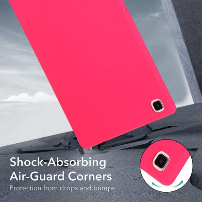 For Samsung Galaxy Tab A7 Lite / T220 Oil Spray Skin-friendly TPU Tablet Case(Rose Red) by bashfashion