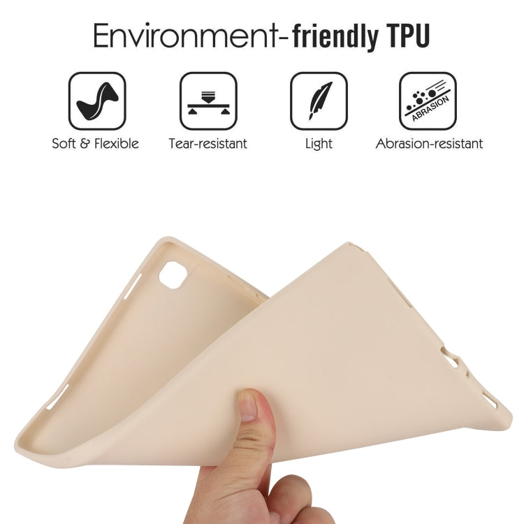 For Samsung Galaxy Tab A7 Lite / T220 Oil Spray Skin-friendly TPU Tablet Case(Milk White) by bashfashion