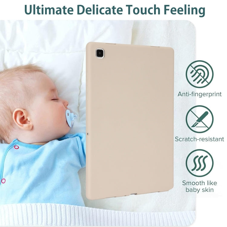 For Samsung Galaxy Tab A7 Lite / T220 Oil Spray Skin-friendly TPU Tablet Case(Milk White) by bashfashion