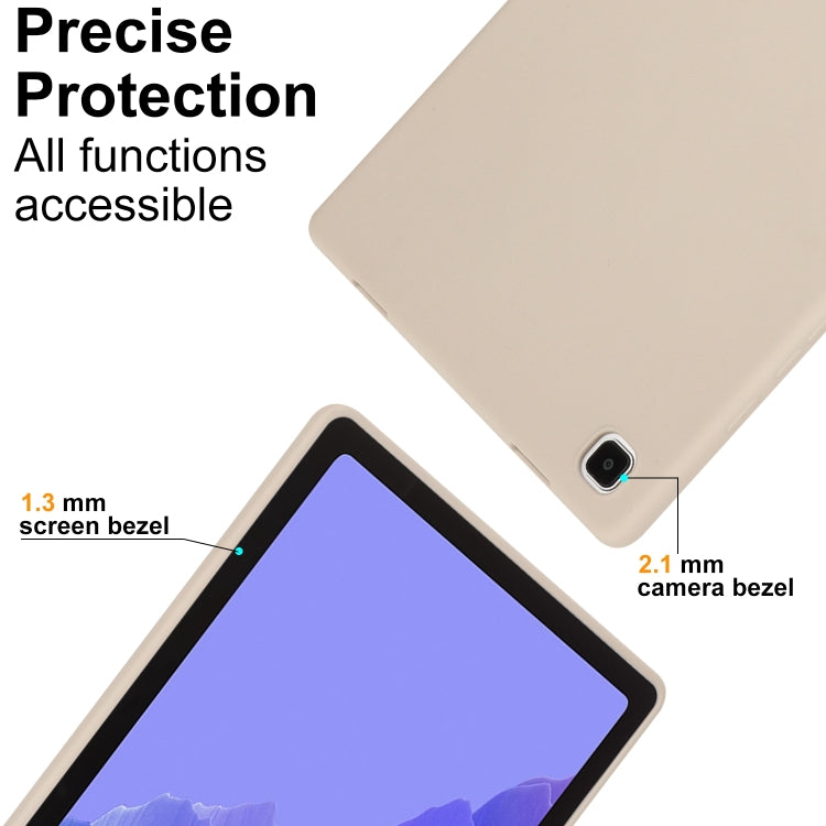 For Samsung Galaxy Tab A7 Lite / T220 Oil Spray Skin-friendly TPU Tablet Case(Milk White) by bashfashion