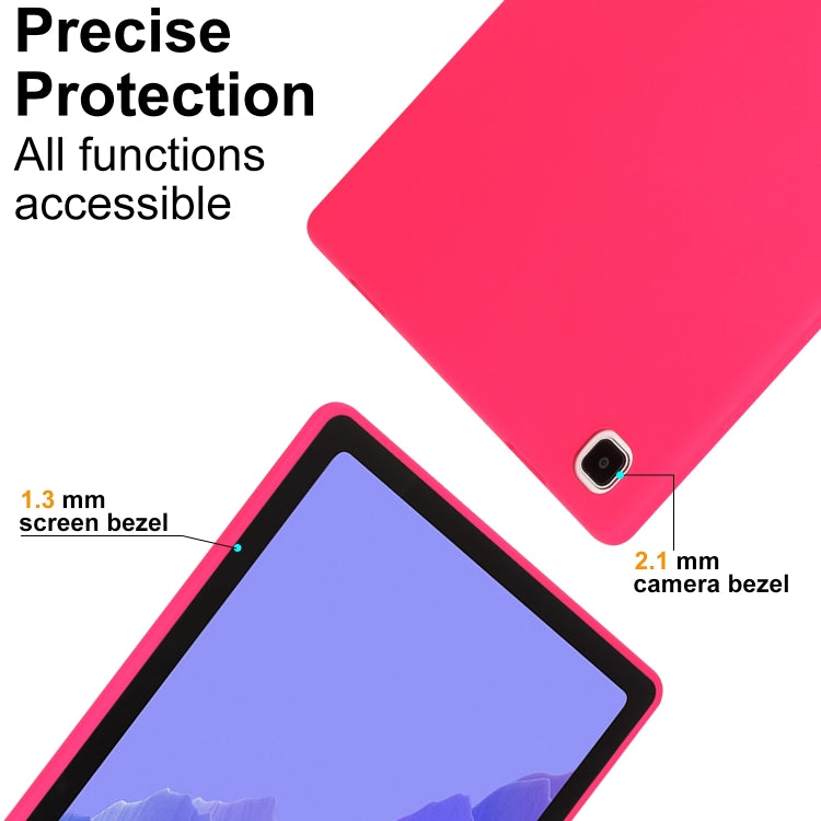 For Samsung Galaxy Tab S6 Lite P610 Oil Spray Skin-friendly TPU Tablet Case(Rose Red) by bashfashion