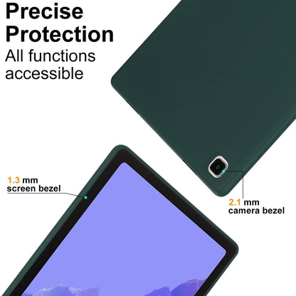 For Samsung Galaxy Tab S6 Lite P610 Oil Spray Skin-friendly TPU Tablet Case(Deep Green) by bashfashion