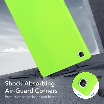 For Samsung Galaxy Tab S7 / S8 Oil Spray Skin-friendly TPU Tablet Case(Fluorescent Green) by bashfashion