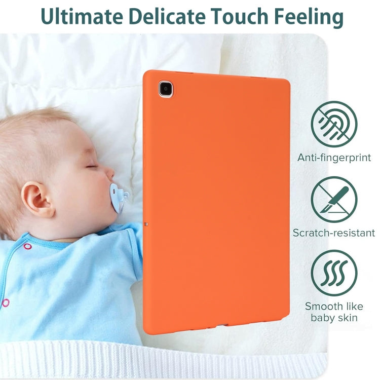 For Samsung Galaxy Tab S9 Oil Spray Skin-friendly TPU Tablet Case(Orange) by bashfashion