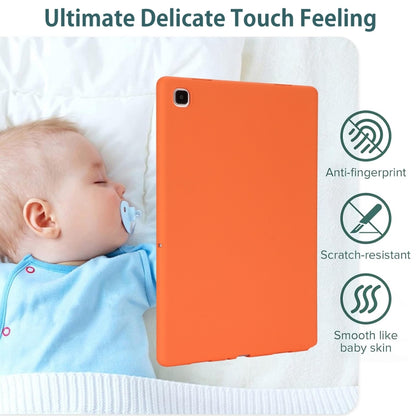 For Samsung Galaxy Tab S9 Oil Spray Skin-friendly TPU Tablet Case(Orange) by bashfashion