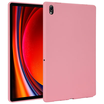 For Samsung Galaxy Tab S9 Oil Spray Skin-friendly TPU Tablet Case(Pink) by bashfashion