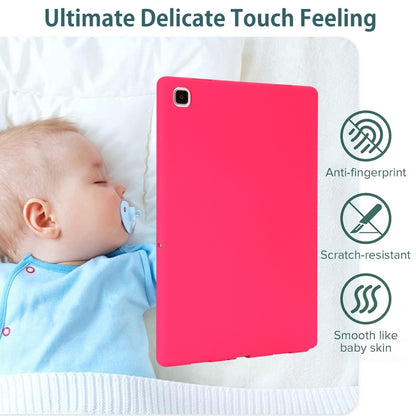 For Samsung Galaxy Tab S9 Oil Spray Skin-friendly TPU Tablet Case(Rose Red) by bashfashion