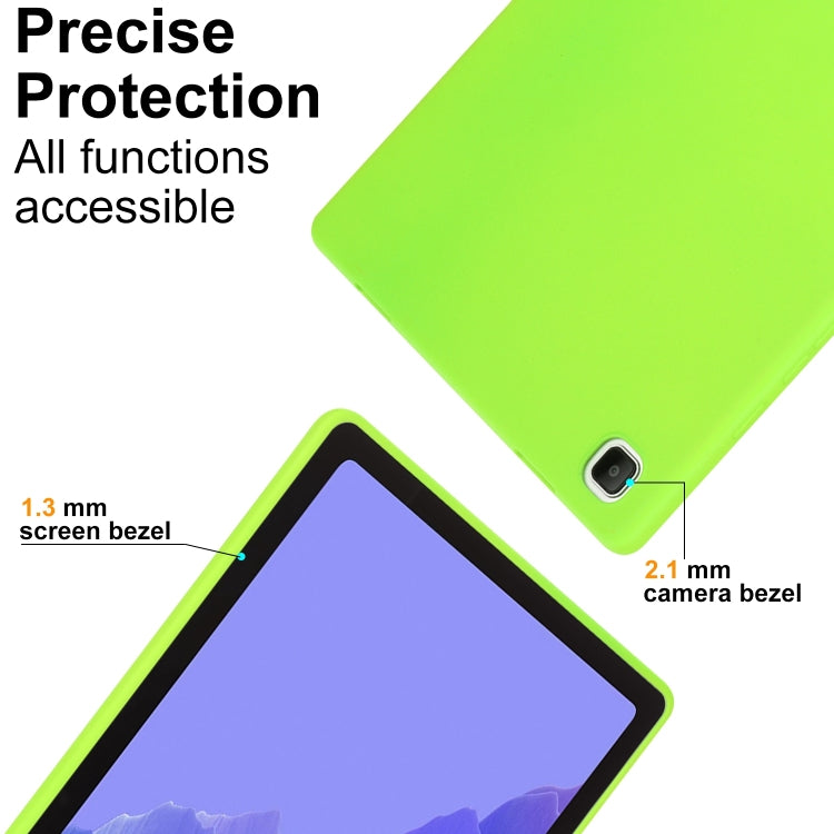 For Samsung Galaxy Tab S9 Oil Spray Skin-friendly TPU Tablet Case(Fluorescent Green) by bashfashion